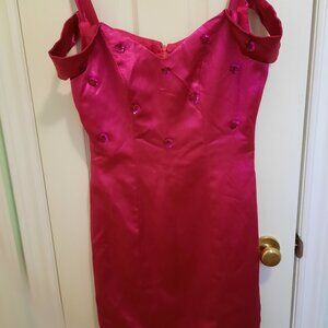 Brand New Handmade Off The Shoulder Bands Dress with Beads and Sequin